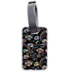 Floral Luggage Tag (two Sides) by nateshop