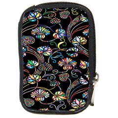 Floral Compact Camera Leather Case by nateshop