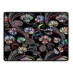 Floral Fleece Blanket (small) by nateshop