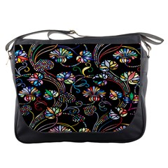 Floral Messenger Bag