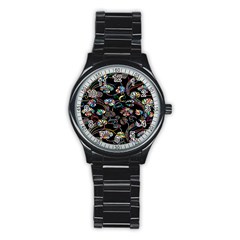 Floral Stainless Steel Round Watch by nateshop