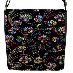 Floral Flap Closure Messenger Bag (s) by nateshop