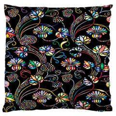 Floral Standard Flano Cushion Case (two Sides) by nateshop