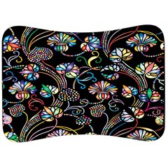 Floral Velour Seat Head Rest Cushion by nateshop