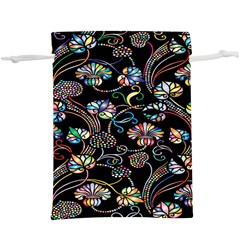 Floral  Lightweight Drawstring Pouch (xl) by nateshop