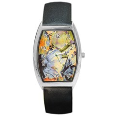 Flower Barrel Style Metal Watch by nateshop