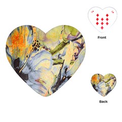 Flower Playing Cards Single Design (heart) by nateshop