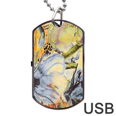 Flower Dog Tag Usb Flash (one Side) by nateshop