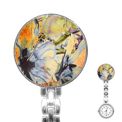 Flower Stainless Steel Nurses Watch