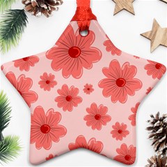 Flowers Star Ornament (two Sides) by nateshop