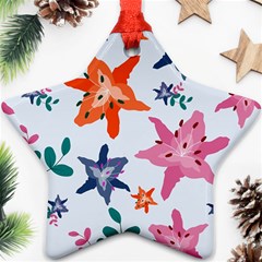 Flowers-5 Ornament (star) by nateshop