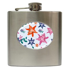 Flowers-5 Hip Flask (6 Oz) by nateshop