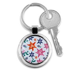 Flowers-5 Key Chain (round) by nateshop