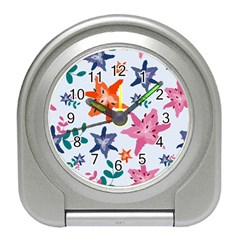 Flowers-5 Travel Alarm Clock by nateshop