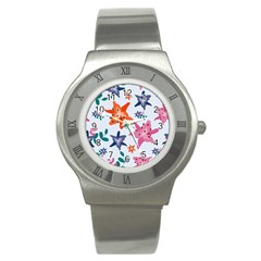 Flowers-5 Stainless Steel Watch by nateshop