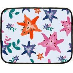 Flowers-5 Fleece Blanket (mini) by nateshop