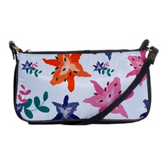 Flowers-5 Shoulder Clutch Bag by nateshop