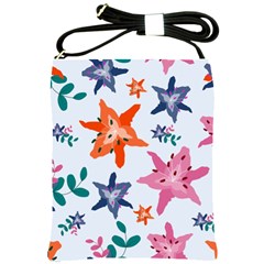 Flowers-5 Shoulder Sling Bag by nateshop