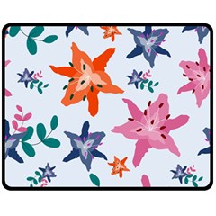 Flowers-5 Fleece Blanket (medium)  by nateshop