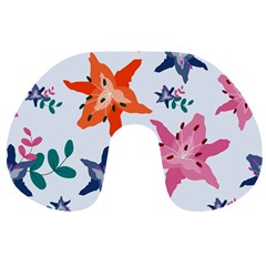 Flowers-5 Travel Neck Pillow by nateshop