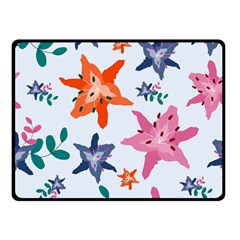 Flowers-5 Double Sided Fleece Blanket (small)  by nateshop