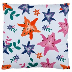 Flowers-5 Large Flano Cushion Case (two Sides)