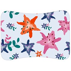 Flowers-5 Velour Seat Head Rest Cushion by nateshop