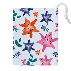 Flowers-5 Drawstring Pouch (4xl) by nateshop