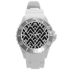 Geometry Round Plastic Sport Watch (l) by nateshop