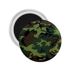 Green Brown Camouflage 2 25  Magnets by nateshop