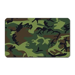 Green Brown Camouflage Magnet (rectangular) by nateshop