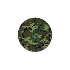 Green Brown Camouflage Golf Ball Marker (4 Pack) by nateshop