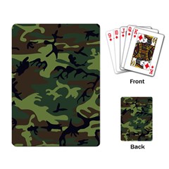 Green Brown Camouflage Playing Cards Single Design (rectangle) by nateshop