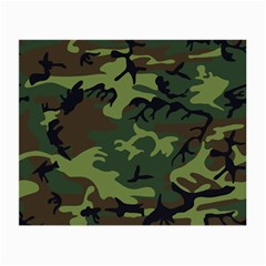 Green Brown Camouflage Small Glasses Cloth by nateshop