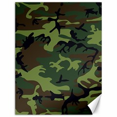 Green Brown Camouflage Canvas 12  X 16  by nateshop