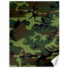 Green Brown Camouflage Canvas 36  X 48  by nateshop