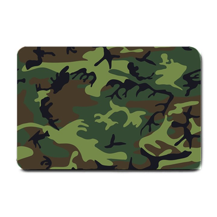 Green Brown Camouflage Small Doormat 