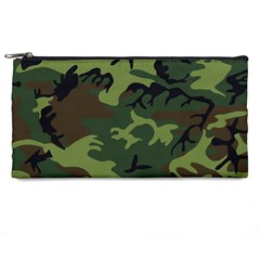 Green Brown Camouflage Pencil Case by nateshop