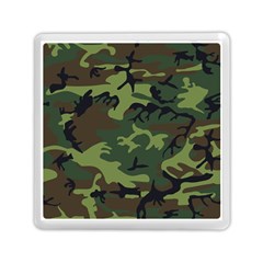 Green Brown Camouflage Memory Card Reader (square) by nateshop