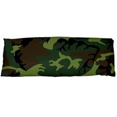 Green Brown Camouflage Body Pillow Case (dakimakura) by nateshop