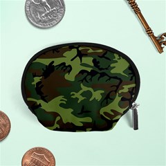 Green Brown Camouflage Accessory Pouch (small) by nateshop