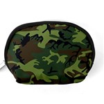 Green Brown Camouflage Accessory Pouch (Medium) Back