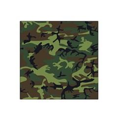 Green Brown Camouflage Satin Bandana Scarf 22  X 22  by nateshop