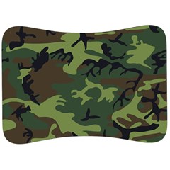 Green Brown Camouflage Velour Seat Head Rest Cushion by nateshop