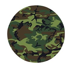 Green Brown Camouflage Mini Round Pill Box (pack Of 5) by nateshop