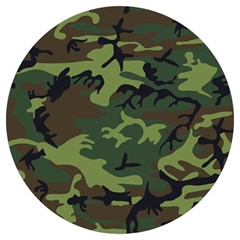 Green Brown Camouflage Round Trivet by nateshop