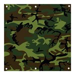 Green Brown Camouflage Banner and Sign 3  x 3  Front