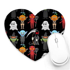 Halloween Heart Mousepads by nateshop