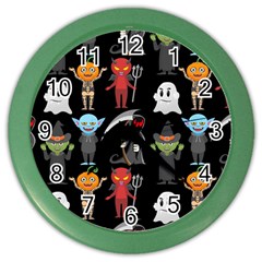 Halloween Color Wall Clock by nateshop