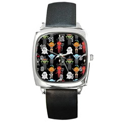 Halloween Square Metal Watch by nateshop